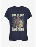Star Wars The Mandalorian Hand Thing Girls T-Shirt