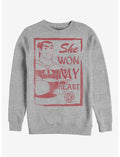 Disney Mulan Li Shang She Won My Heart Crew Sweatshirt