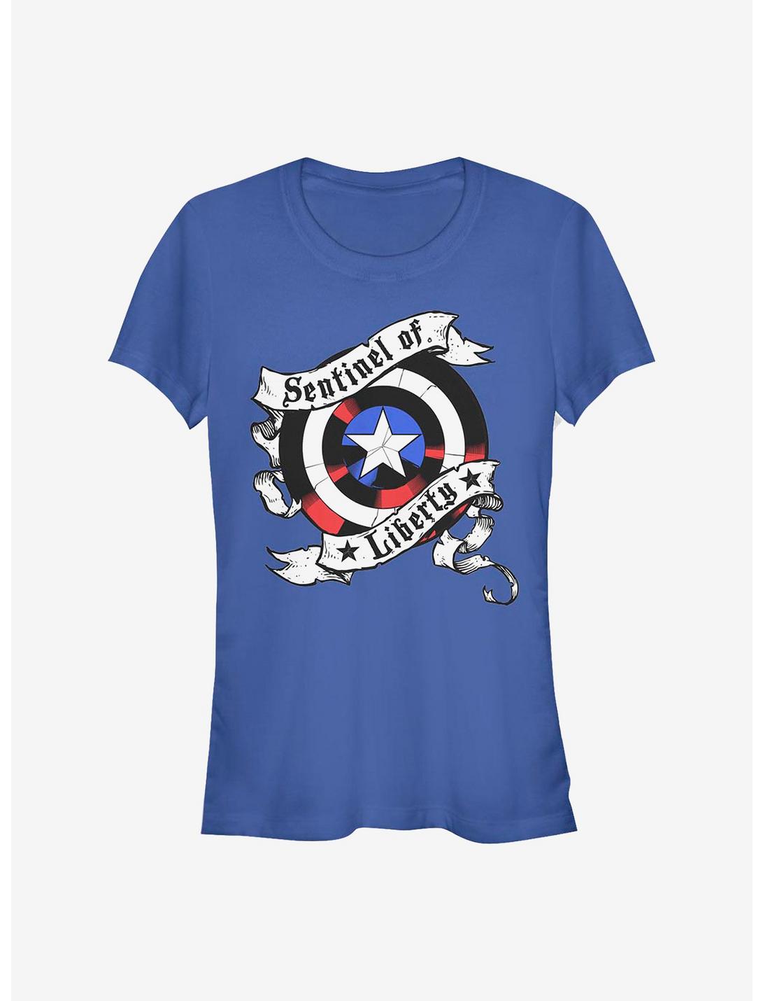 Marvel Captain America Sentinel Shield Girls T-Shirt