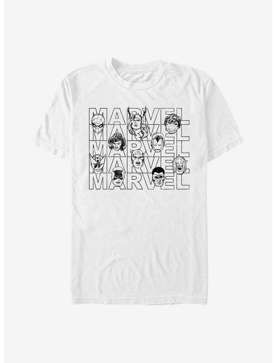 Marvel Avengers Marvel Avengers Heads T-Shirt