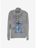 Disney Lilo & Stitch Basic Stitch Cowlneck Long-Sleeve Girls Top