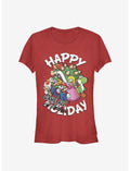 Nintendo Mario Happy Game Day Girls T-Shirt