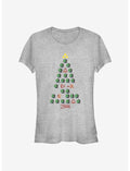 Nintendo The Legend Of Zelda Christmas Tree Girls T-Shirt