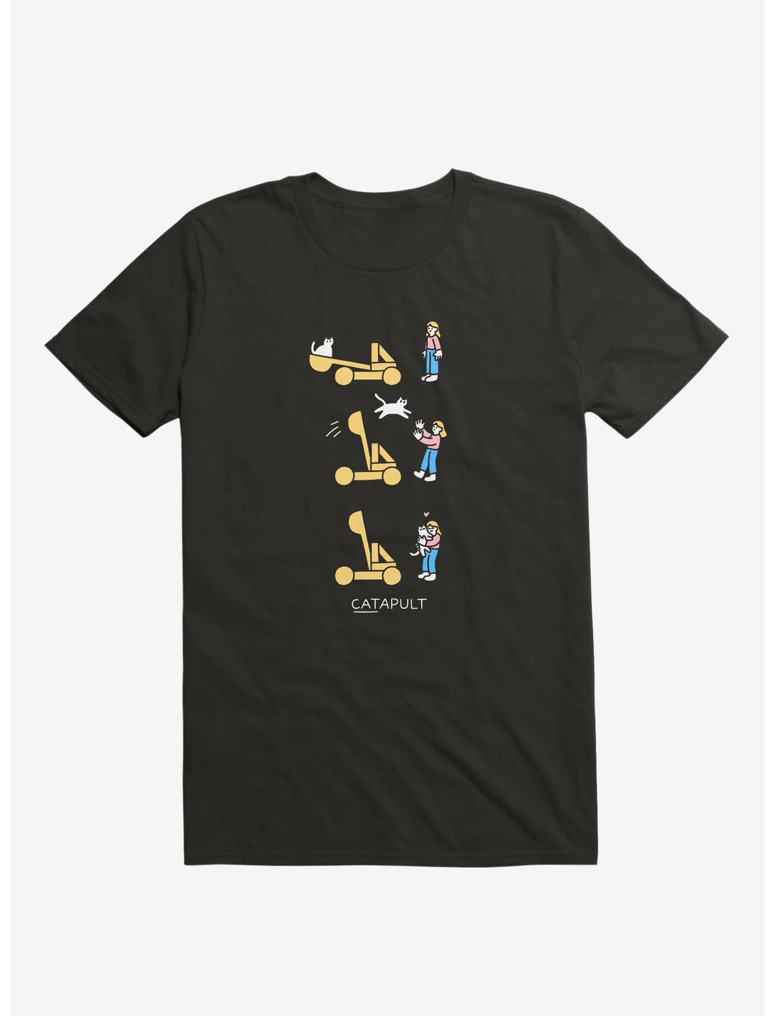 Catapult Cat Black T-Shirt