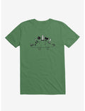 The Best Defense Is A Good Offense Dinosaur Kelly Green T-Shirt