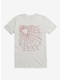 Caught You In My Red Hearted Web White T-Shirt