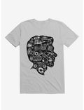Motorcycle Parts In My Head Silhouette Ice Grey T-Shirt