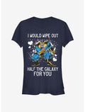 Marvel Avengers Thanos Wipe Galaxy Out Girls T-Shirt