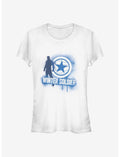 Marvel The Falcon And The Winter Soldier Winter Soldier Spray Paint Girls T-Shirt