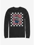 Super Mario Chubby Checkers Long-Sleeve T-Shirt