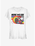 Super Mario Rainbow Road Pride Girls T-Shirt