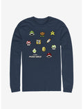 Super Mario Maker Items Scatter Long-Sleeve T-Shirt