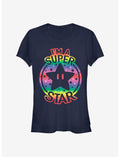 Super Mario Rainbow Super Star Girls T-Shirt