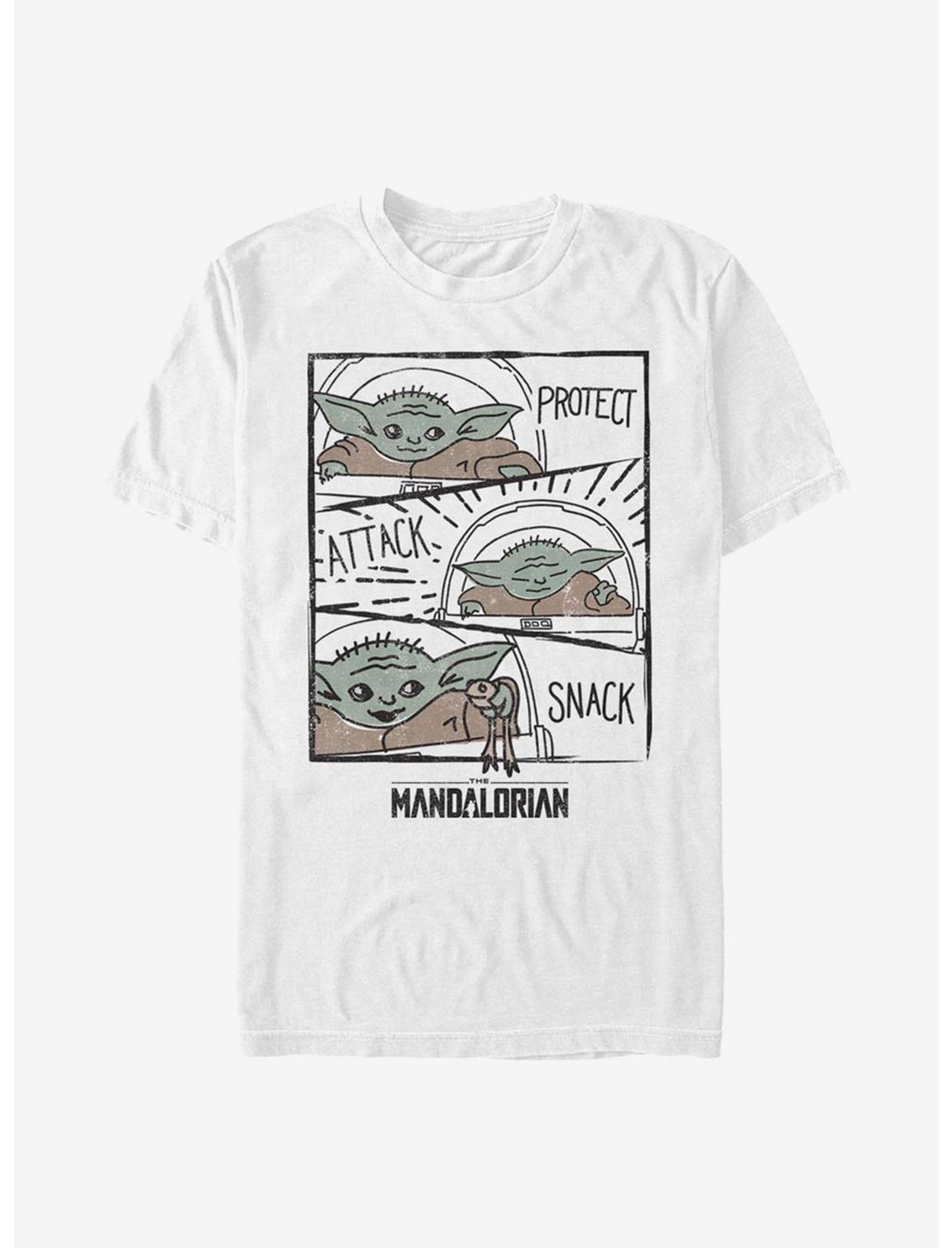 Star Wars The Mandalorian The Child Doodle Panels T-Shirt