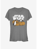 Star Wars: The Last Jedi Pumpkin Patch Porg Girls T-Shirt
