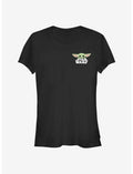 Star Wars The Mandalorian The Child Bold Badge Girls T-Shirt