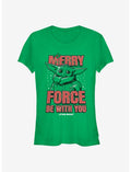 Star Wars The Mandalorian The Child Merry Force Girls T-Shirt