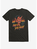Hell Yeah! Devil Flames Black T-Shirt