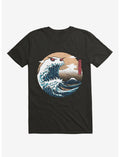 The Great Monster Off Kanagawa Black T-Shirt
