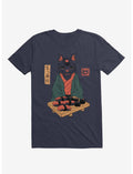 Neko Cat Sushi Bar Navy Blue T-Shirt