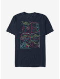 Star Wars The Mandalorian Line Scenes T-Shirt
