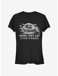 Star Wars The Mandalorian The Child Look Casual Girls T-Shirt
