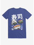Kawaii Sushi Royal Blue T-Shirt