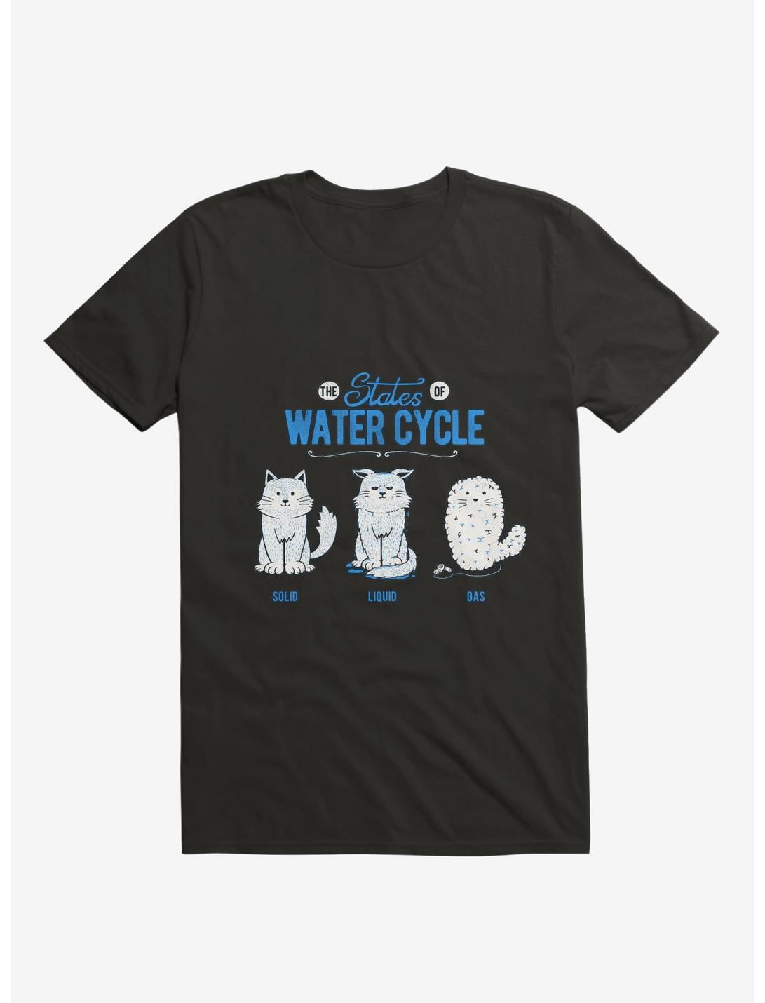 The States Of The Water Cycle Cat T-Shirt