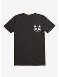 Panda Black And White Minimalist Pictogram - White T-Shirt