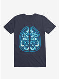 Cats Owner Head Navy Blue T-Shirt