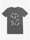 Cat Skull Party Charcoal Grey T-Shirt