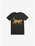 Fruit Cat Pineapple Black T-Shirt