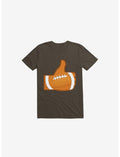 I Love Football 2.0 Brown T-Shirt