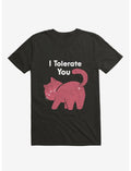 I Tolerate You Cat Black T-Shirt