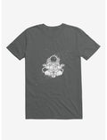 Becoming One With The Universe Astronaut Charcoal Grey T-Shirt
