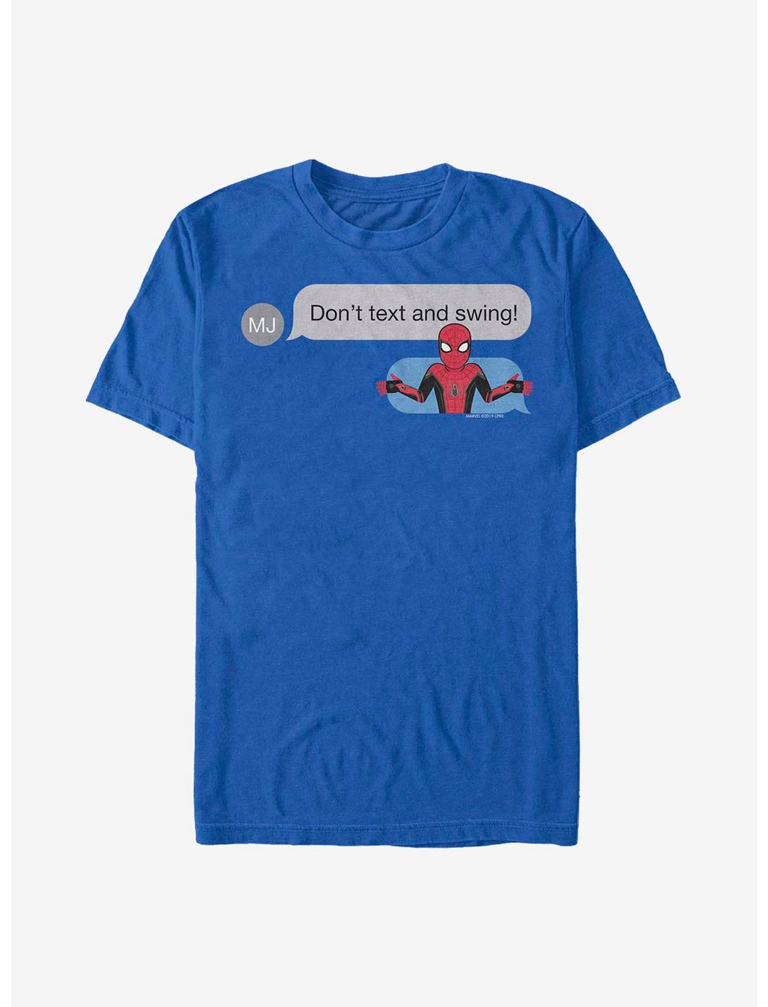 Marvel Spider-Man Don't Text Swing T-Shirt