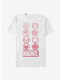 Marvel Avengers Gradient Icons T-Shirt