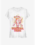Minecraft Survival Mode Sketch Girls T-Shirt