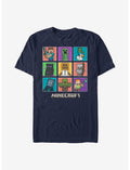 Minecraft 9 Character Boxup With Chicken Jockey T-Shirt
