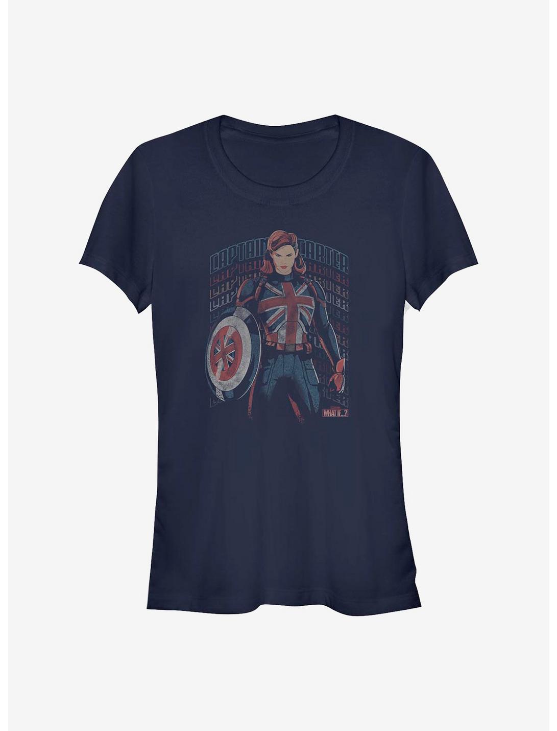 Marvel What If...? The Hydra Stomper Captain Carter Girls T-Shirt