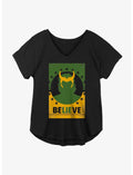 Marvel Loki Believe Girls Plus Size T-Shirt