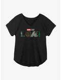 Marvel Loki Logo Girls Plus Size T-Shirt