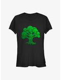 Magic The Gathering Green Mana Icon Symbol Girls T-Shirt
