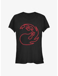 Magic The Gathering Red Mana Emblem Girls T-Shirt