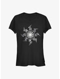 Magic The Gathering White Mana Icon Symbol Girls T-Shirt