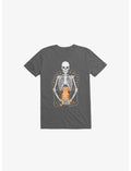 I Wish I Was My Cat Skeleton Asphalt Grey T-Shirt