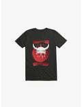 White Trippy Viking Helmet In Smears Black T-Shirt