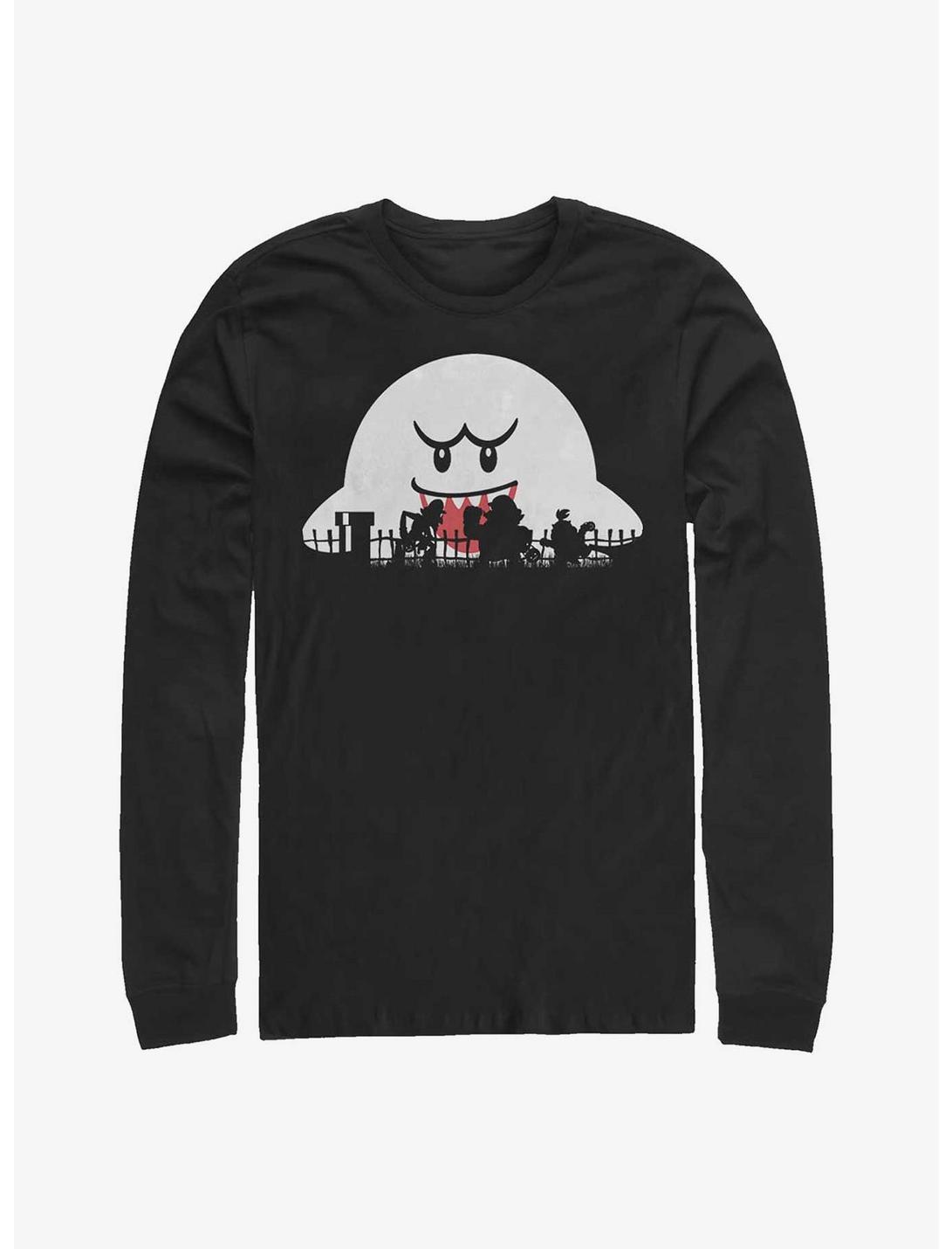 Nintendo Mario Halloween Silhouettes Long-Sleeve T-Shirt