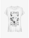 Game Of Thrones King In The North Dire Wolf Girls T-Shirt