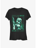 Star Wars The Book Of Boba Fett Punk Outlaw Girls T-Shirt